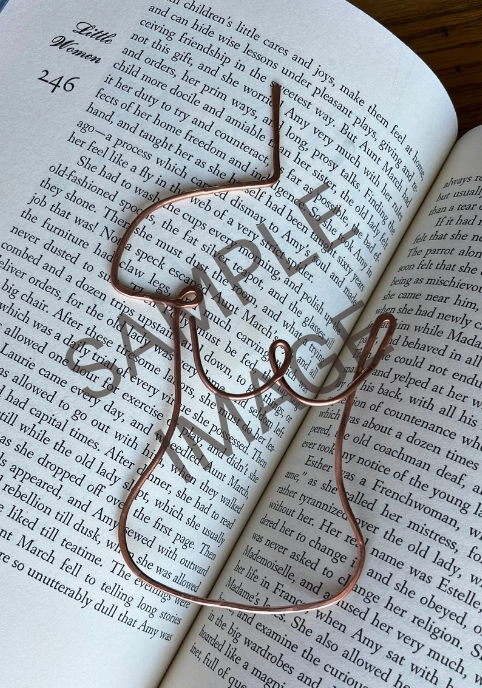 Copper Silhouette Bookmark