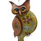Vibrant Wall Hanging Metal Owl