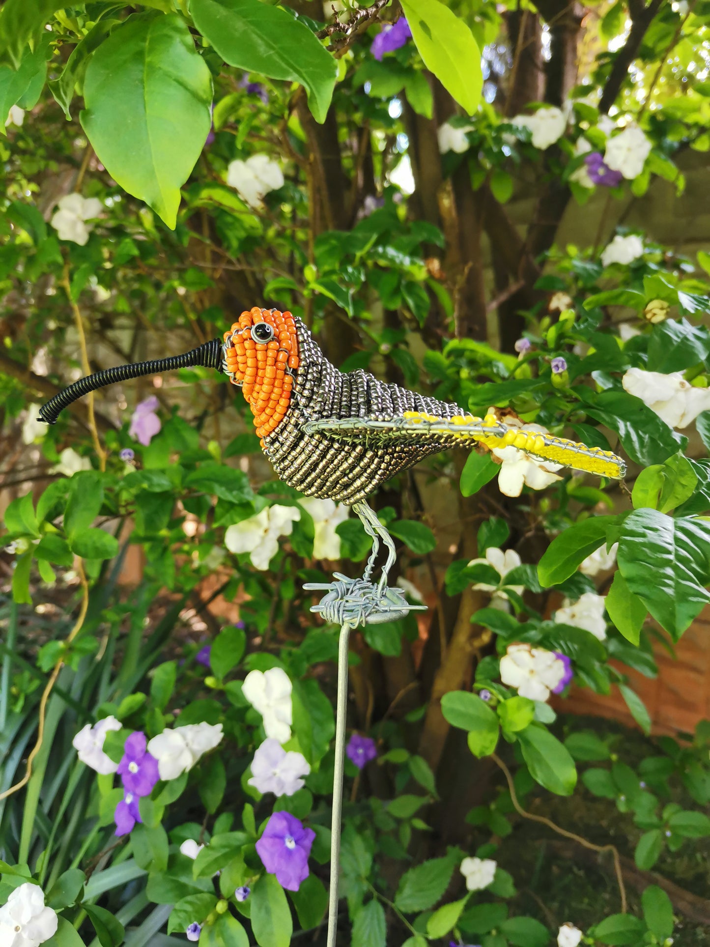 Beaded Garden Hummingbird