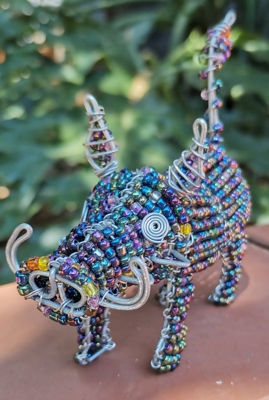 Beaded Wire Warthog