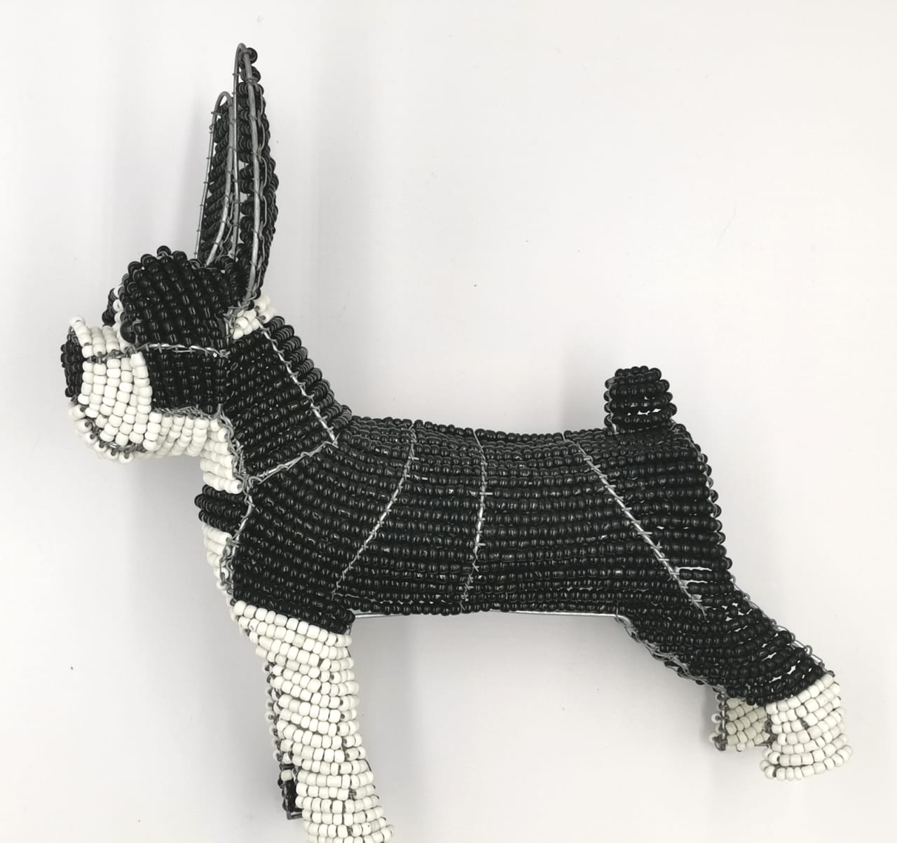 Beaded Wire Boston Terrier