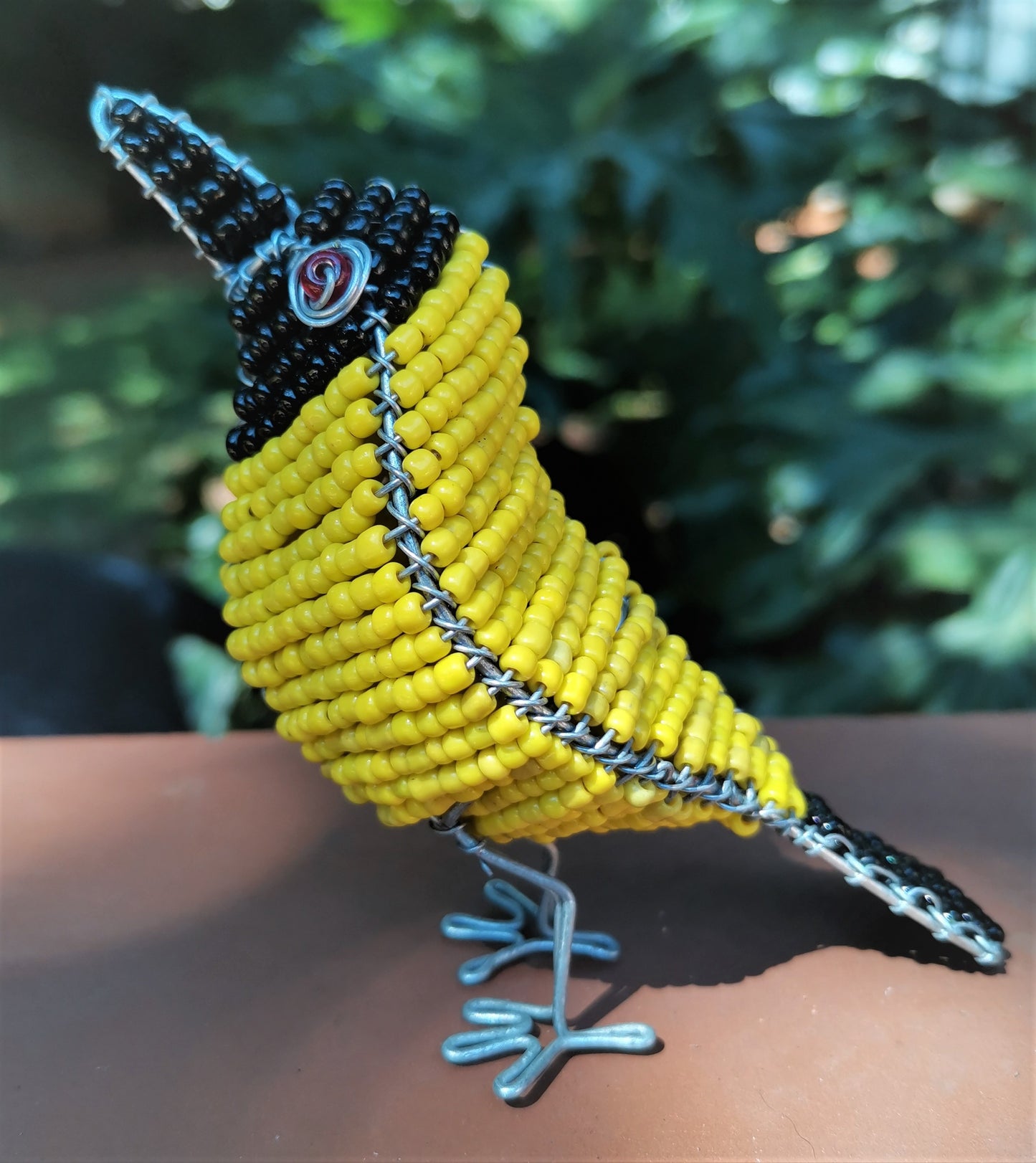 Beaded Yellow Bird