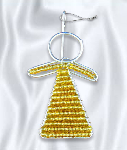 African Beaded Christmas Angel Tree Decorations