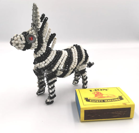 Beaded Wire Zebra