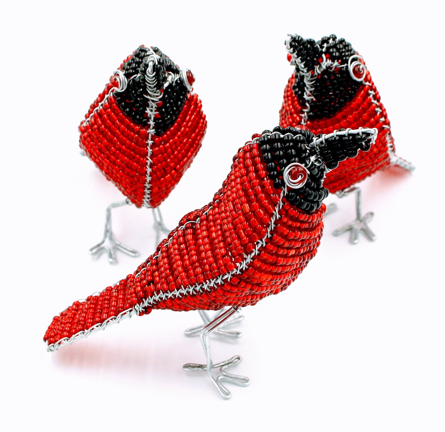 Beaded Red Bird