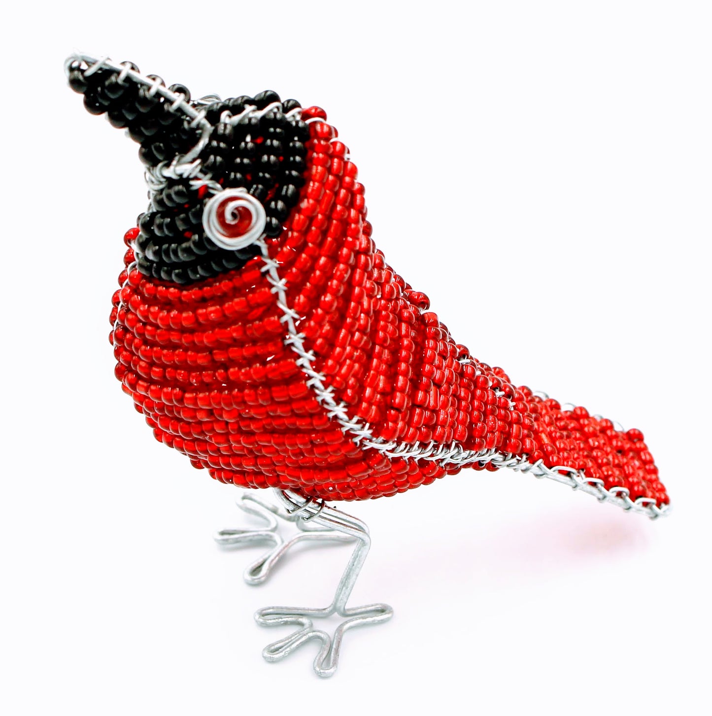 Beaded Red Bird